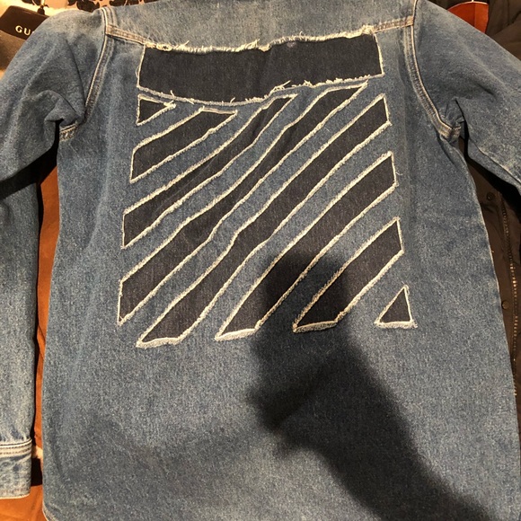Off White Denim Shirt Jacket